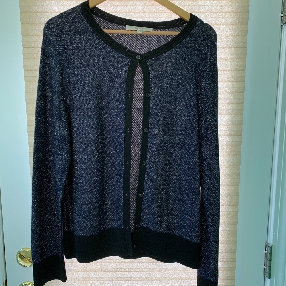 Women’s lightweight Navy Blue Soft Sweater Cotton/Rayon blend - Picture 3 of 4
